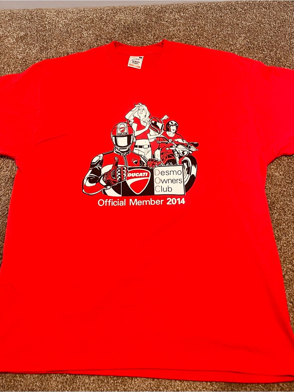 Ducati Desmo Owners Club 2014 Red Graphic Tee Men’s